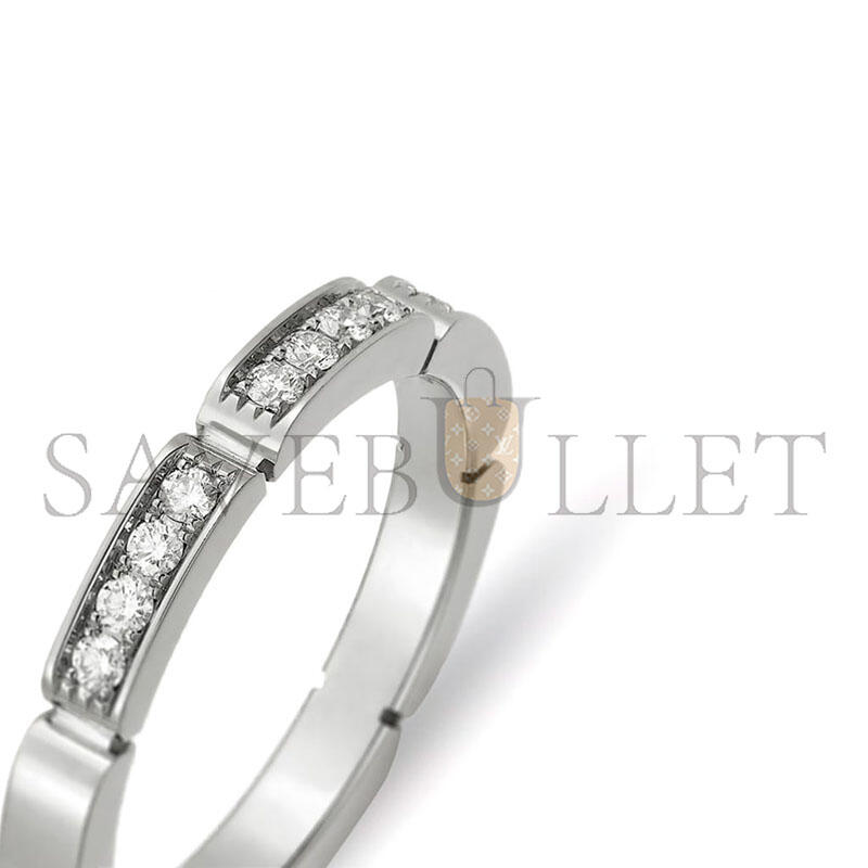 CARTIER MAILLON PANTHÈRE WEDDING BAND, HALF-PAVED B4221000